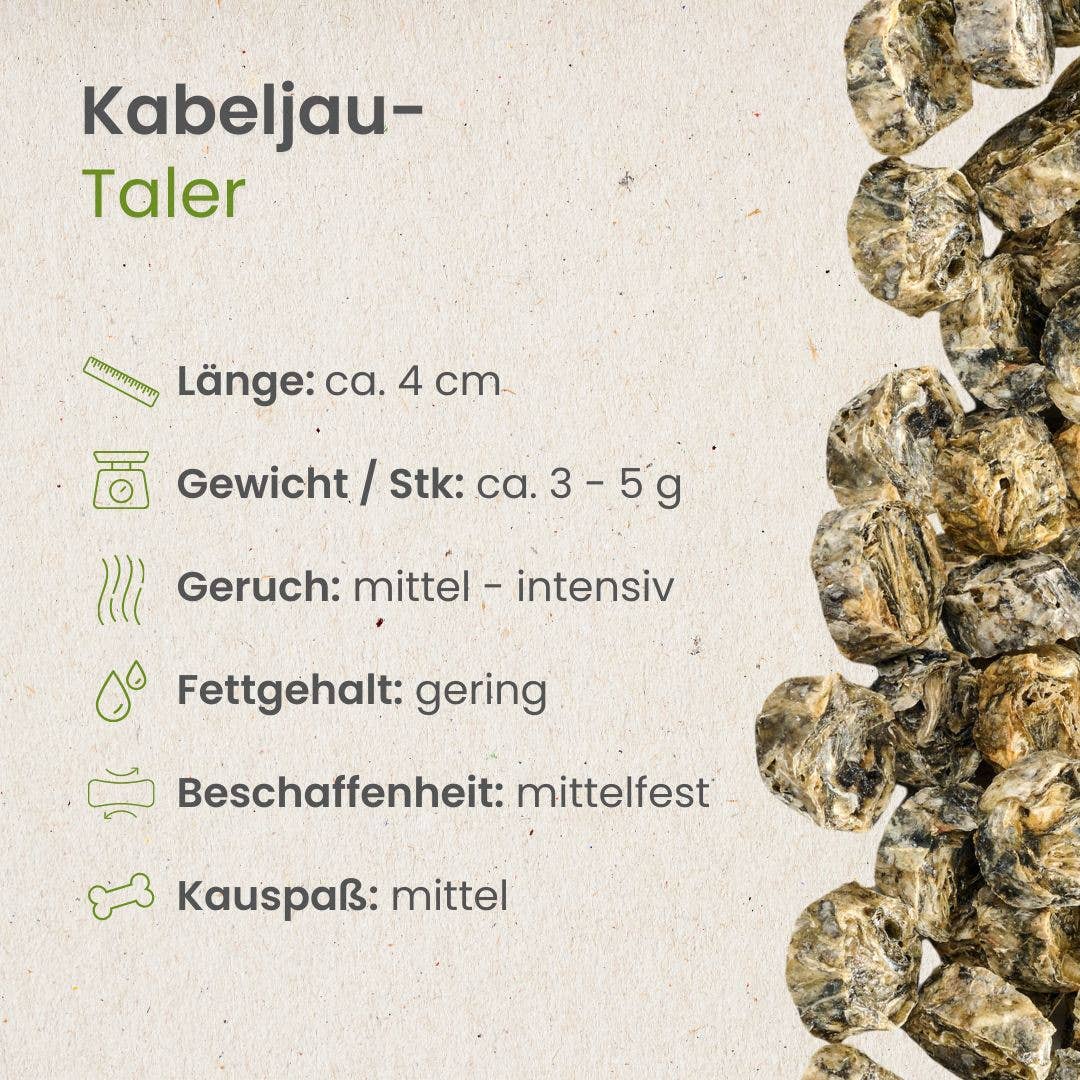 Kabeljau-Taler: 100g