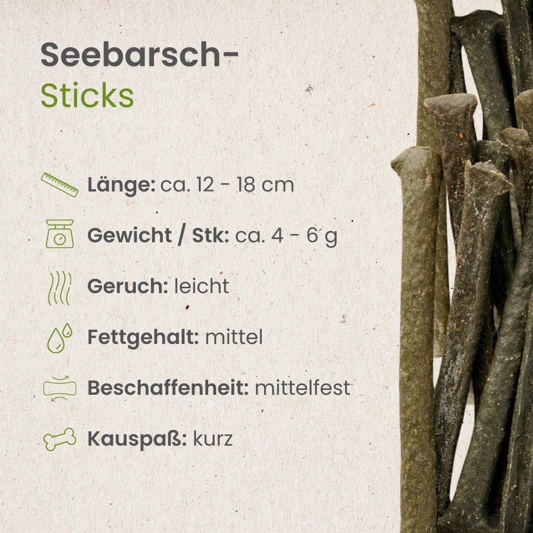 Seebarsch-Sticks: 100g