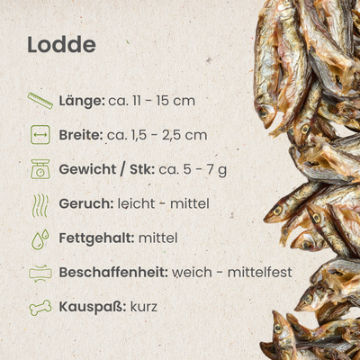 Lodde: 100 g
