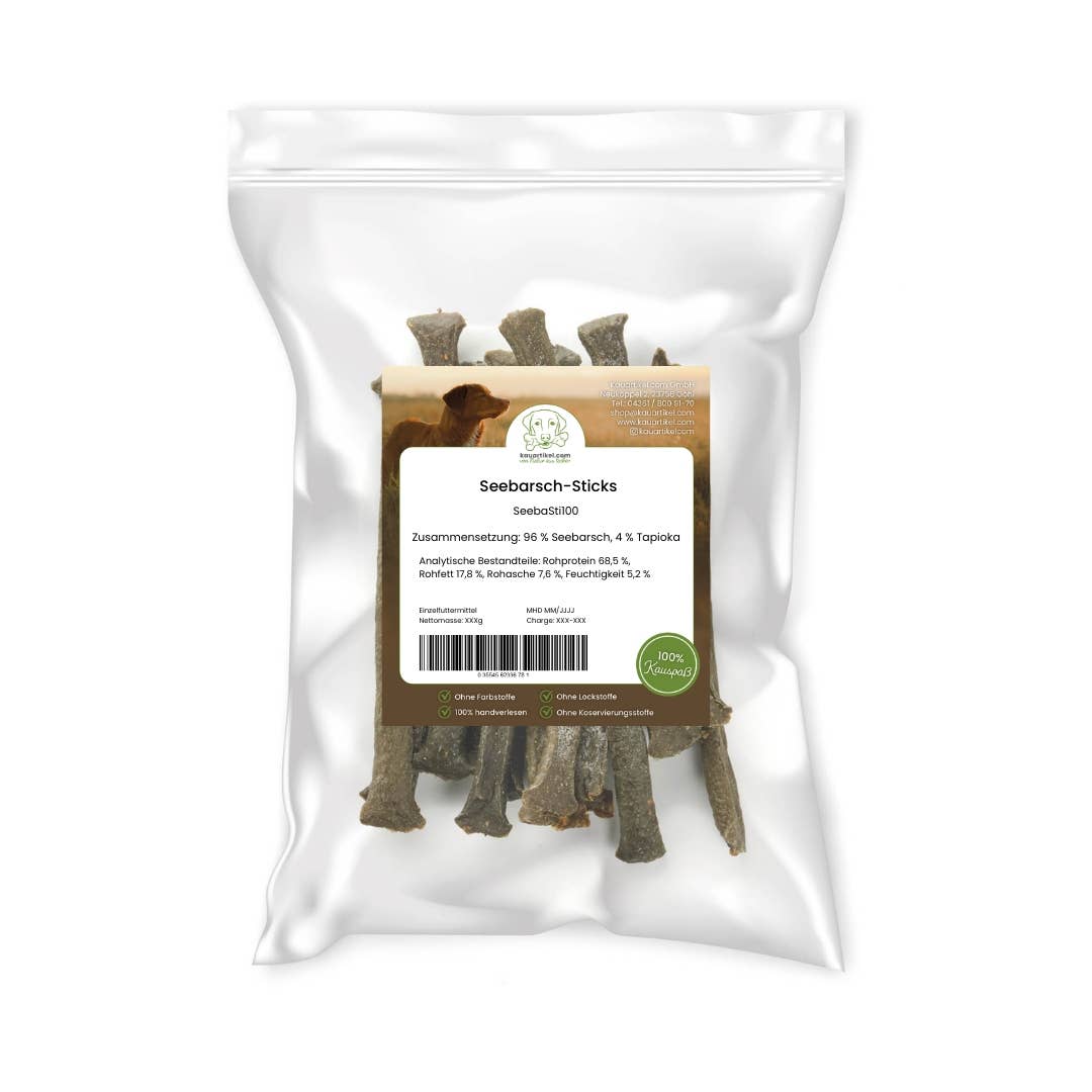 Seebarsch-Sticks: 100g
