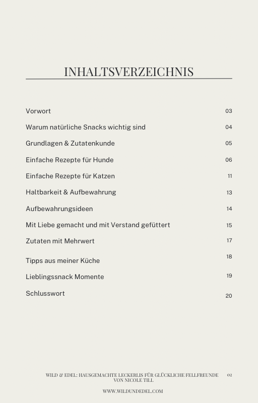 Hausgemachte Leckerlis für glückliche Fellfreunde