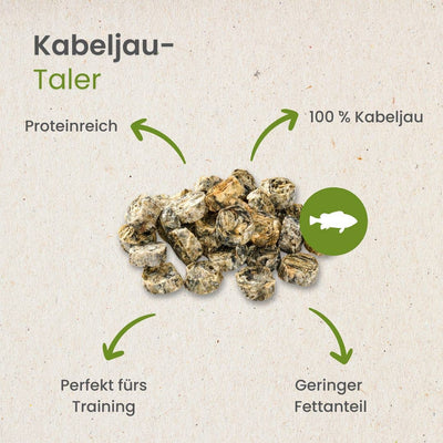 Kabeljau-Taler: 100g