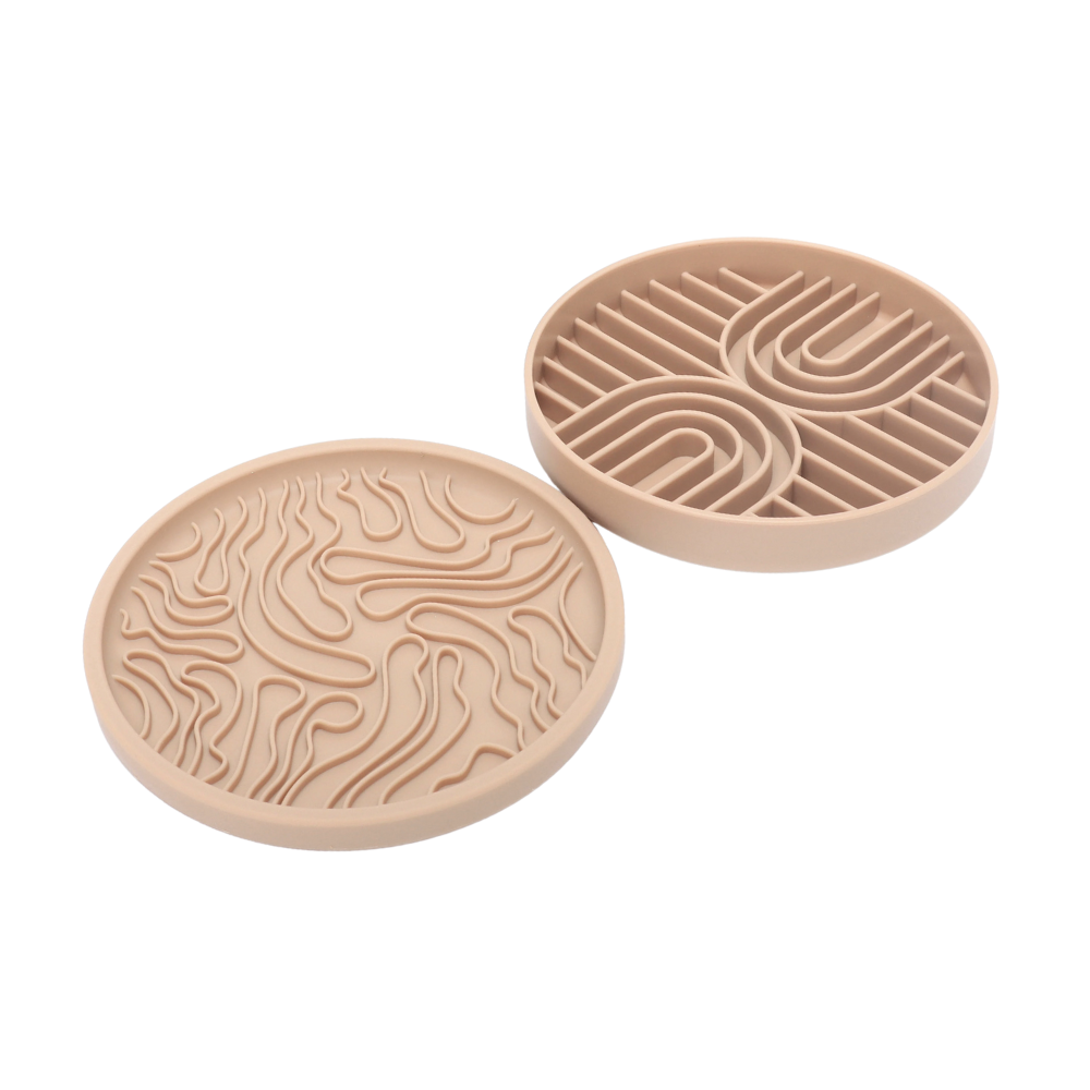 2-in-1 Anti Schling Napf & Schleckmatte WATER Nude